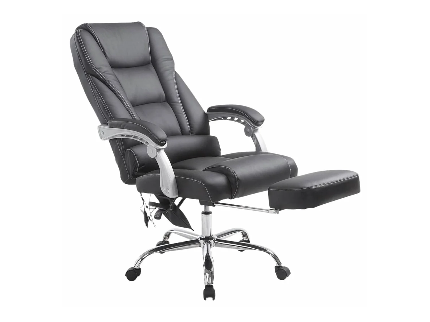 Chaise de bureau - Similicuir & Nature - Noir - Pacific