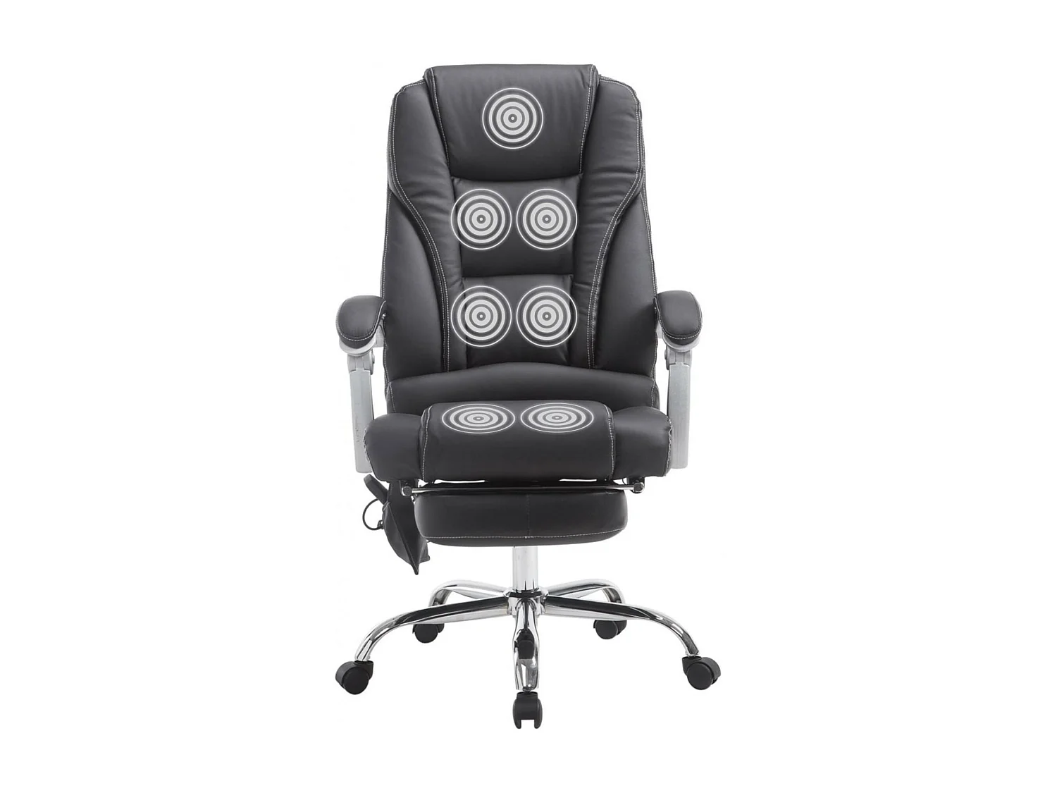 Chaise de bureau - Similicuir & Nature - Noir - Pacific