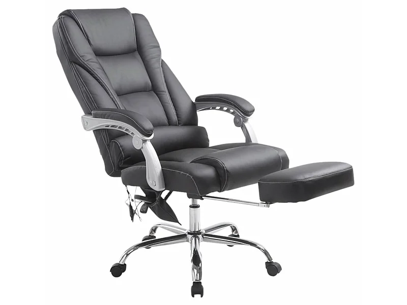 Chaise de bureau - Similicuir & Nature - Noir - Pacific