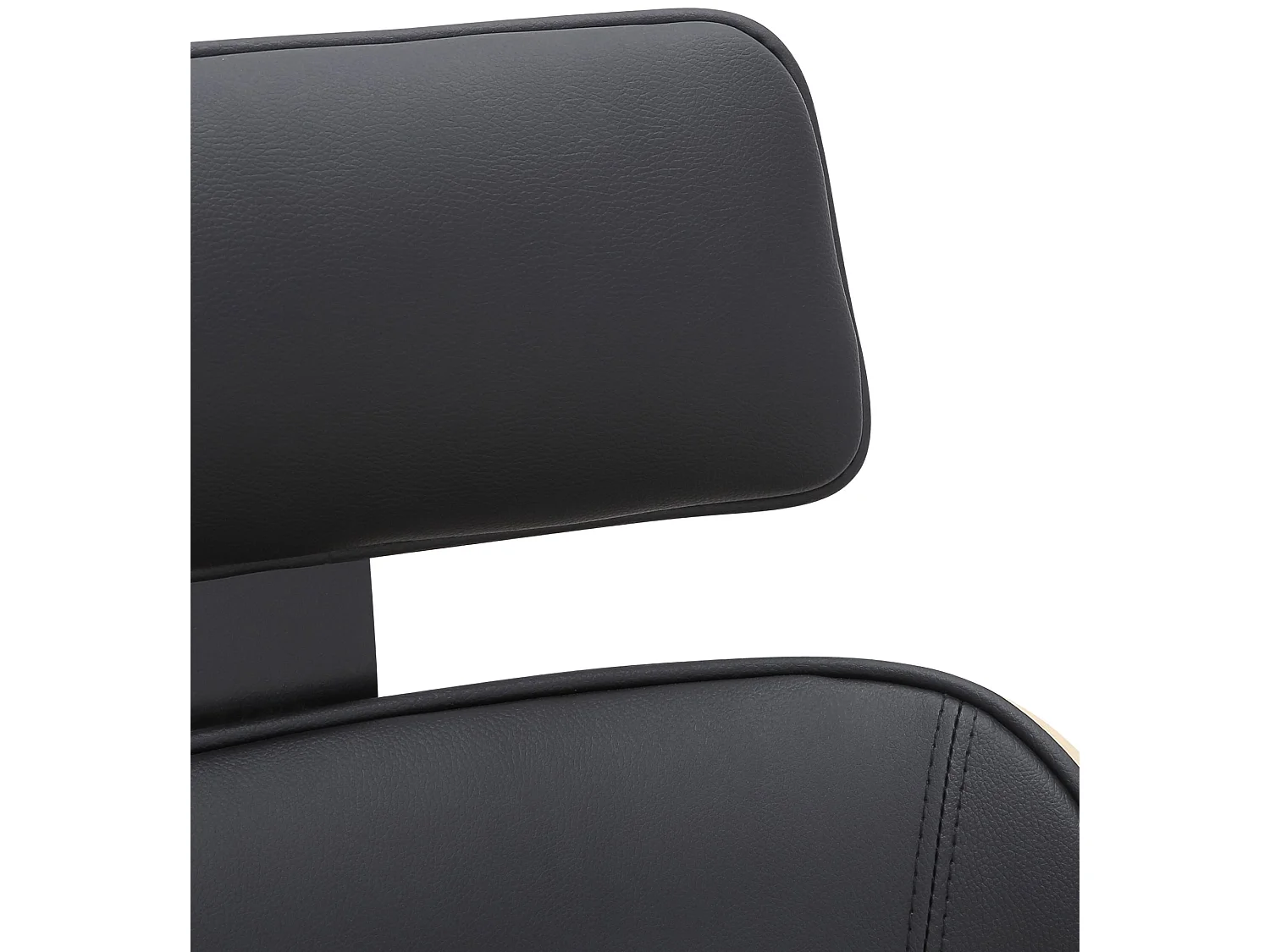 Chaise de bureau - Similicuir & Métal - Nature / Noir - Dayton