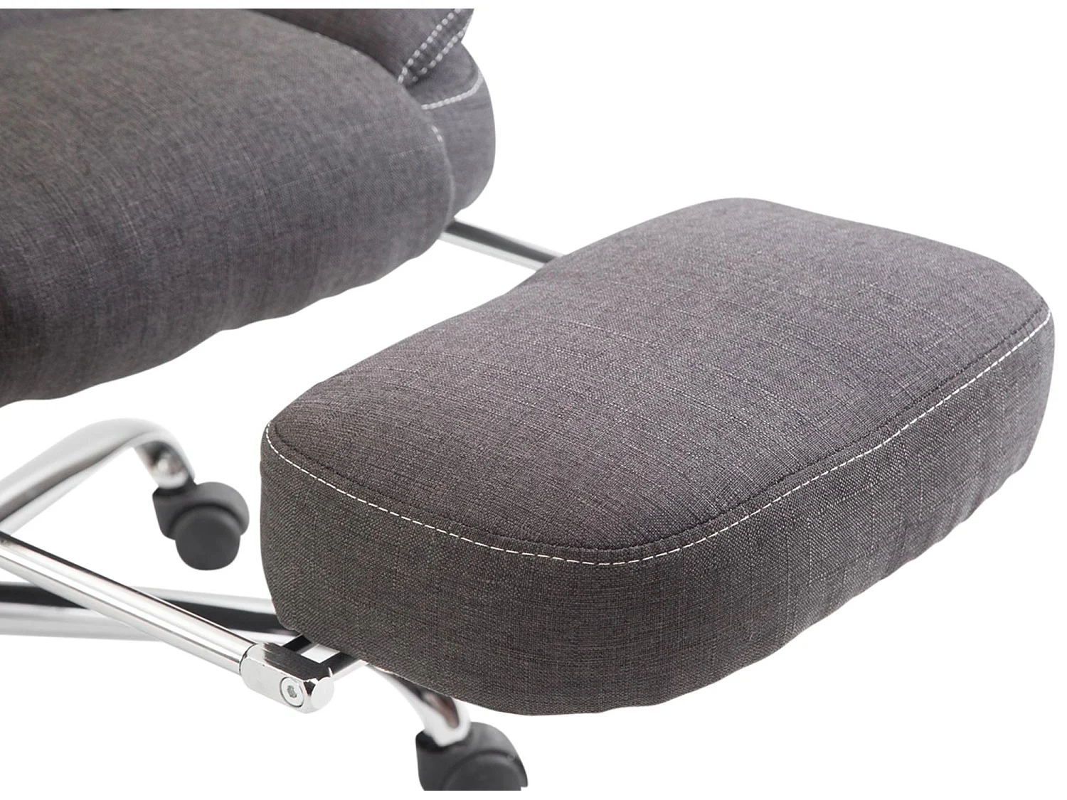 Chaise de bureau - Tissu - Gris foncé - Castle