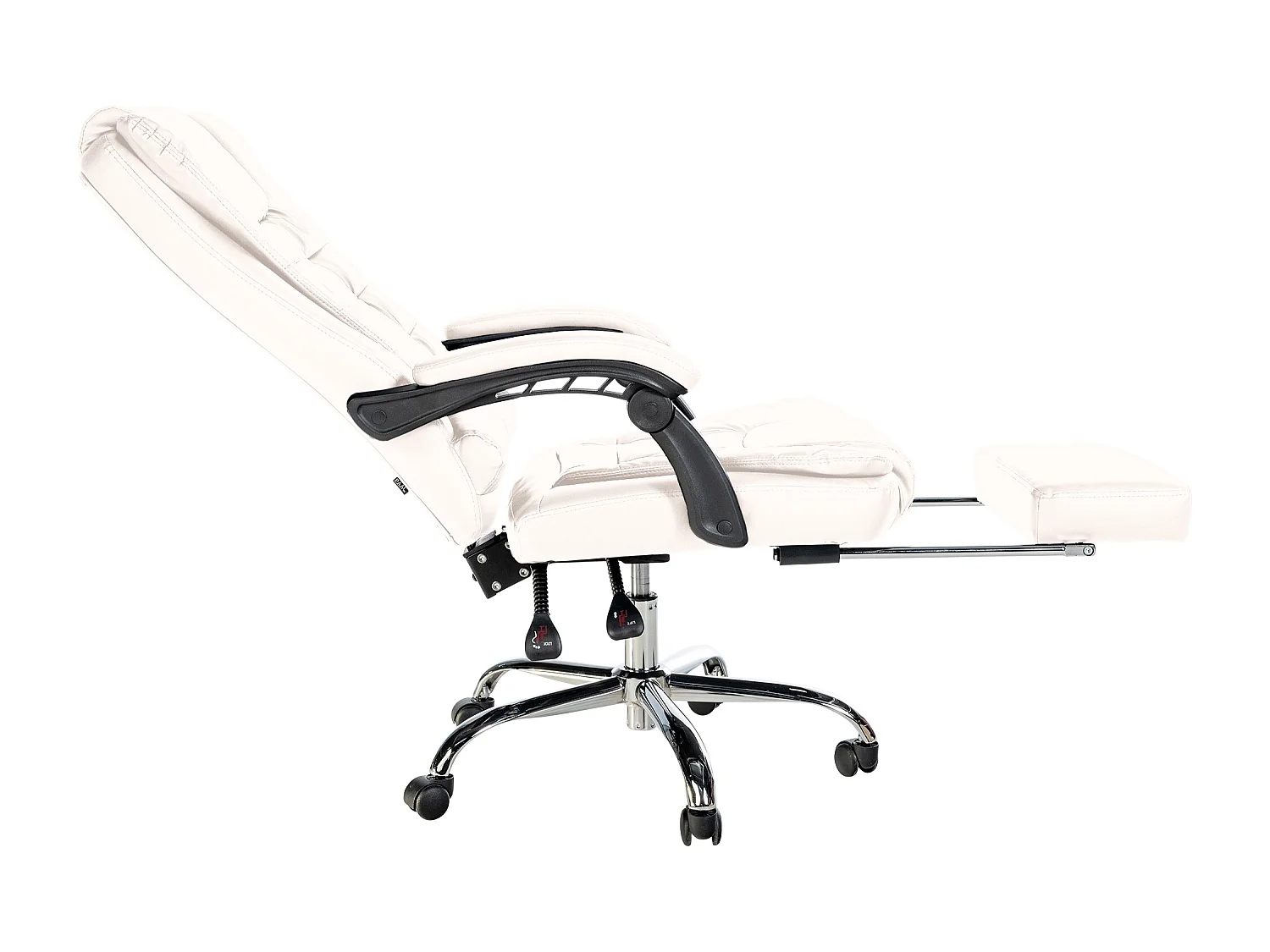 Bureaustoel - Kunstleer - wit - Oxygen