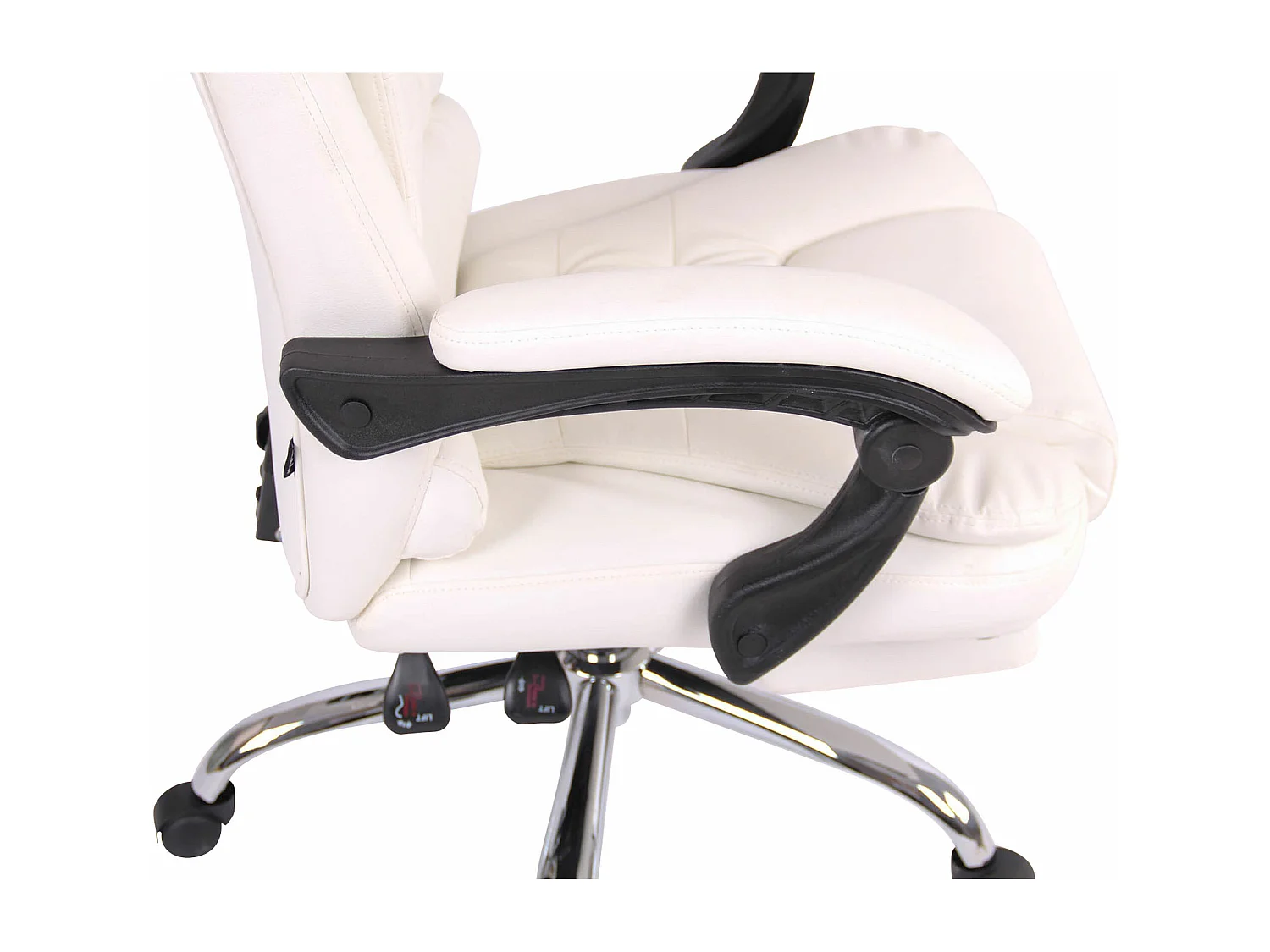 Bureaustoel - Kunstleer - wit - Oxygen