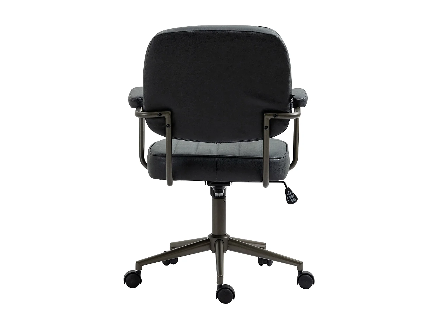 Chaise de bureau - Similicuir - Noir antique - Natrona