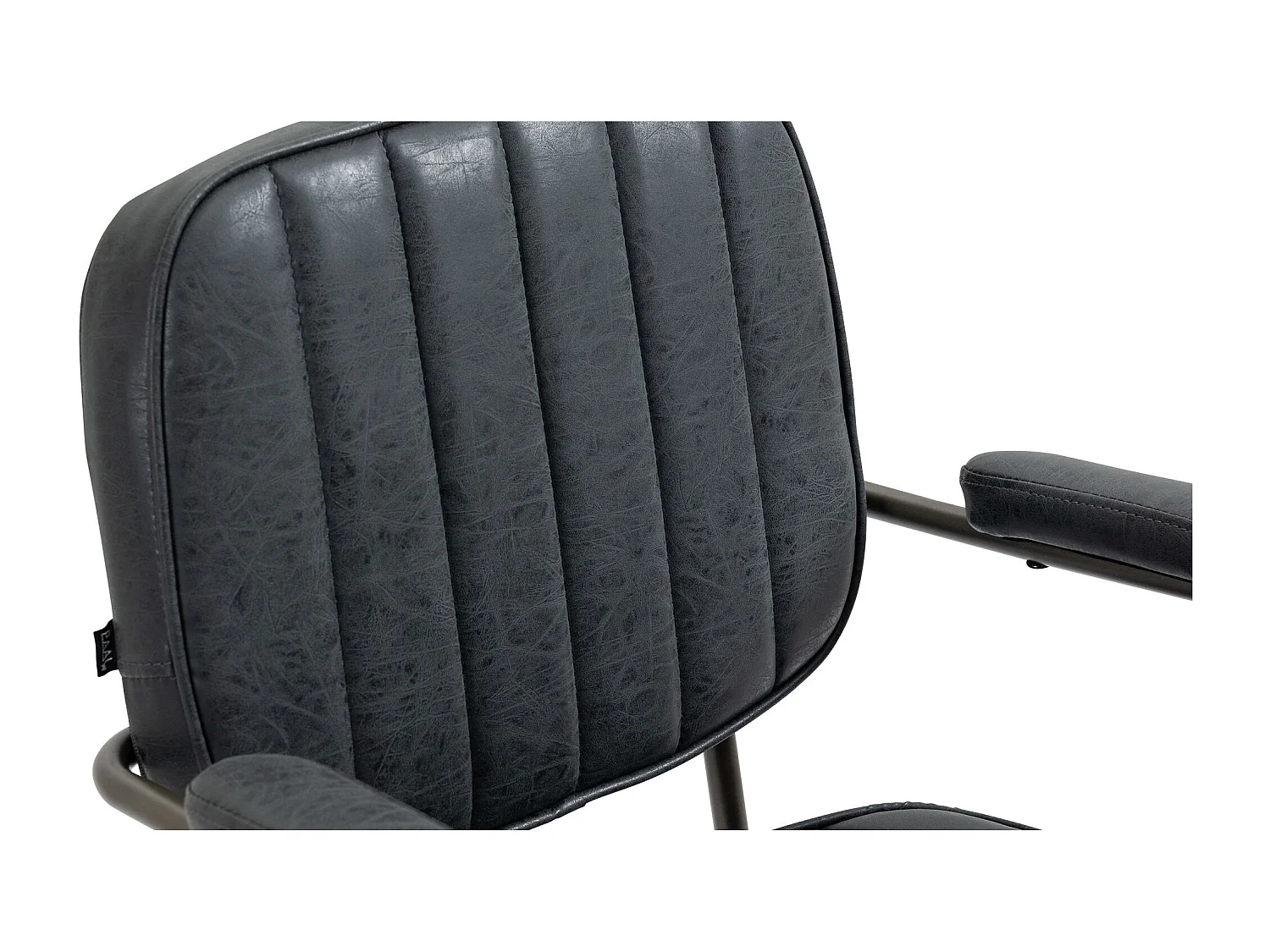 Chaise de bureau - Similicuir - Noir antique - Natrona