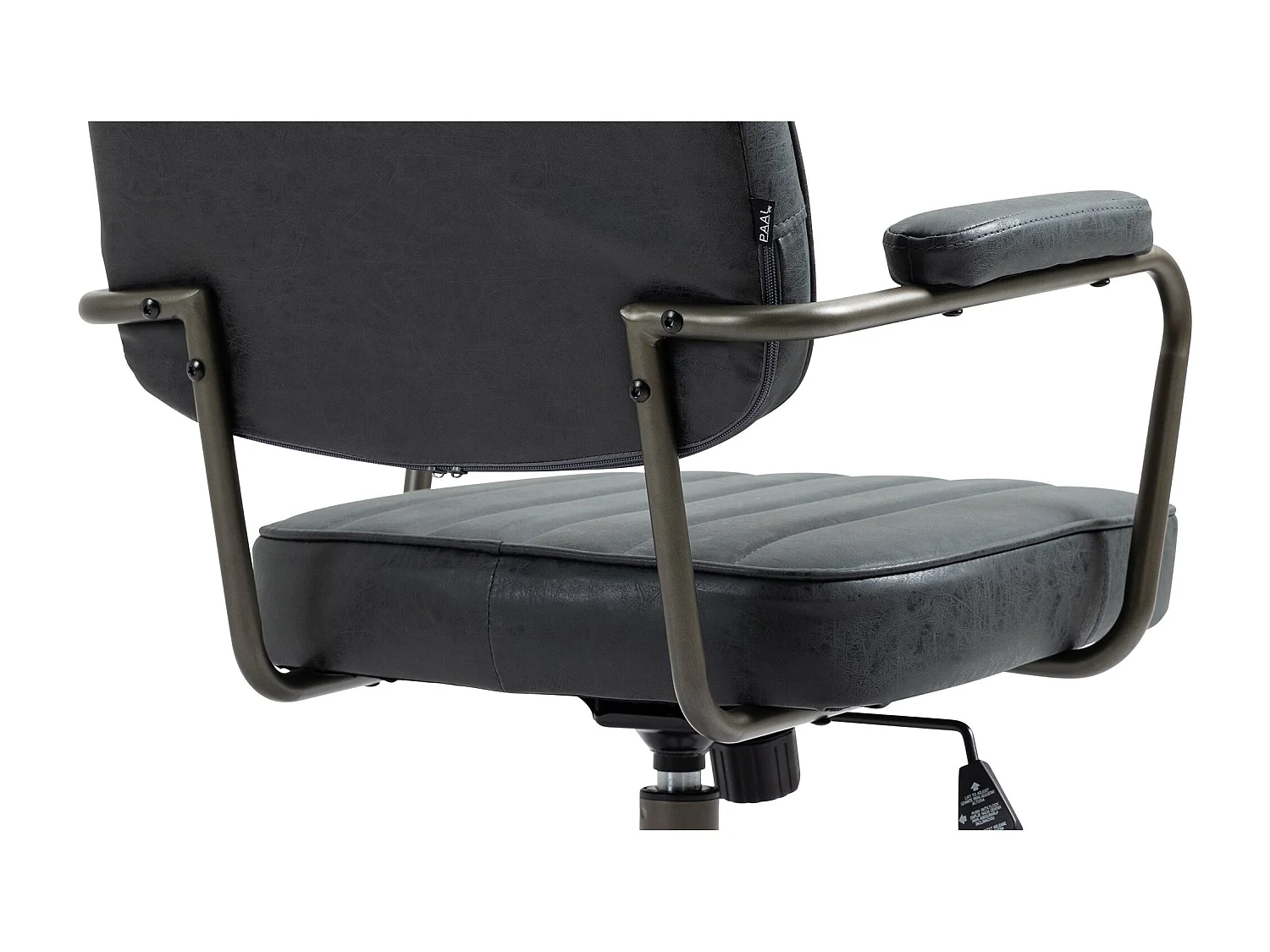 Chaise de bureau - Similicuir - Noir antique - Natrona