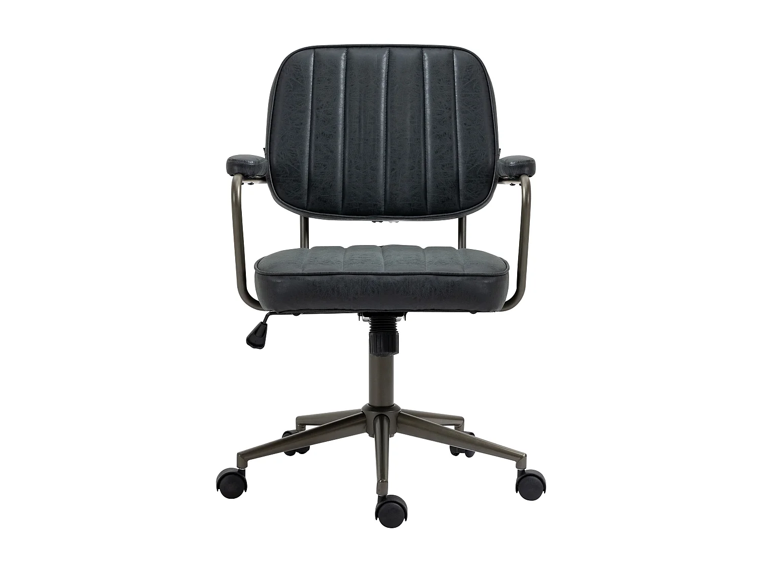 Chaise de bureau - Similicuir - Noir antique - Natrona