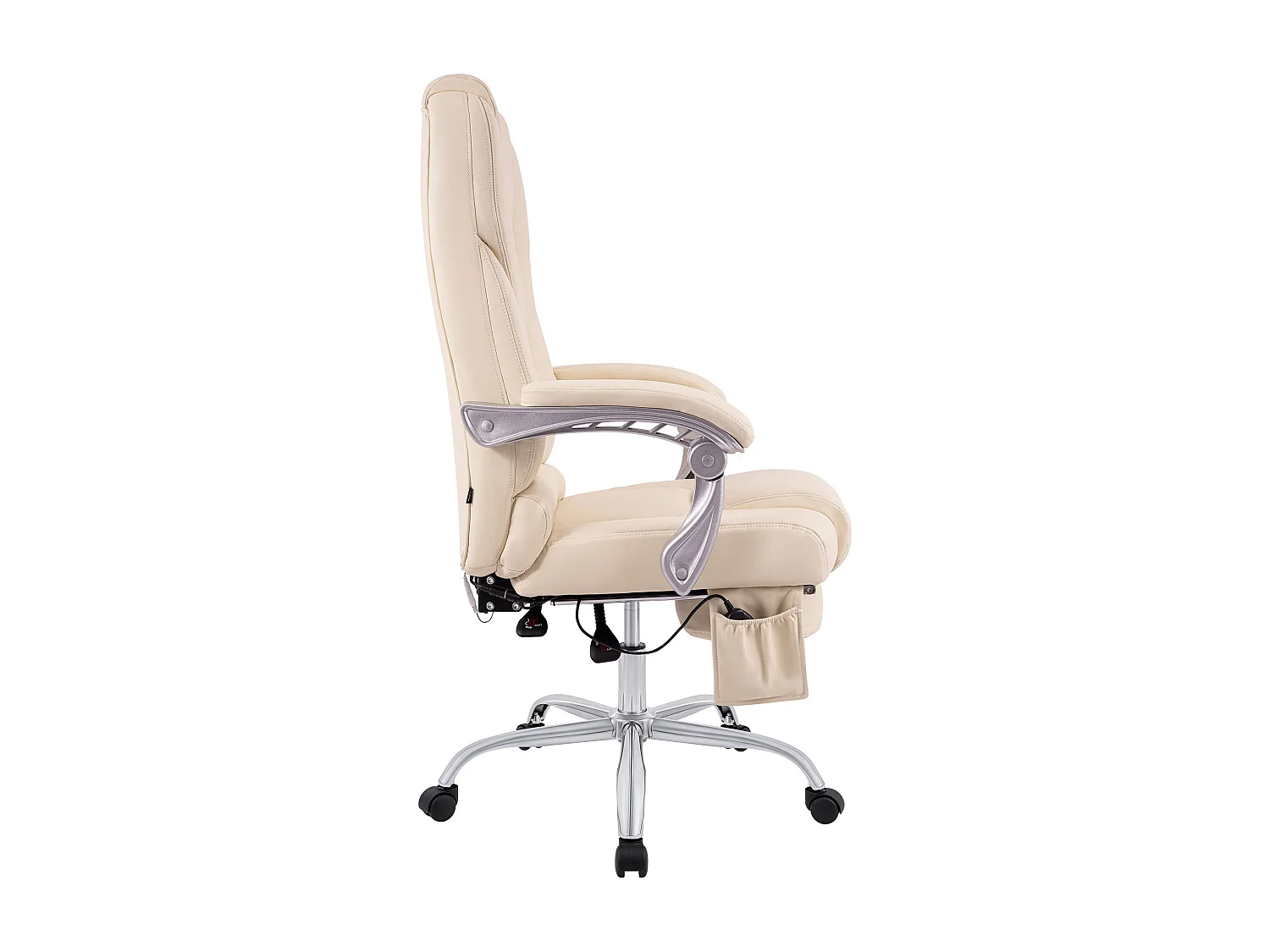Bürosessel - Echtleder - creme - Pacific