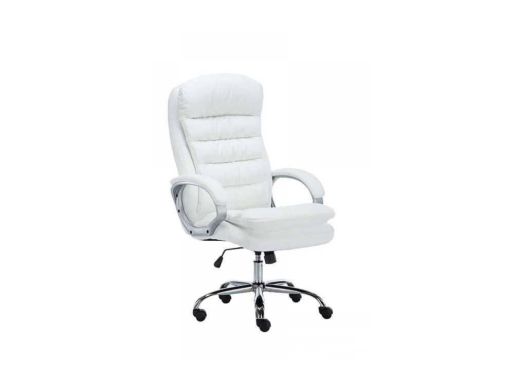 Chaise de bureau - Similicuir - Blanc - XXL Vancouver