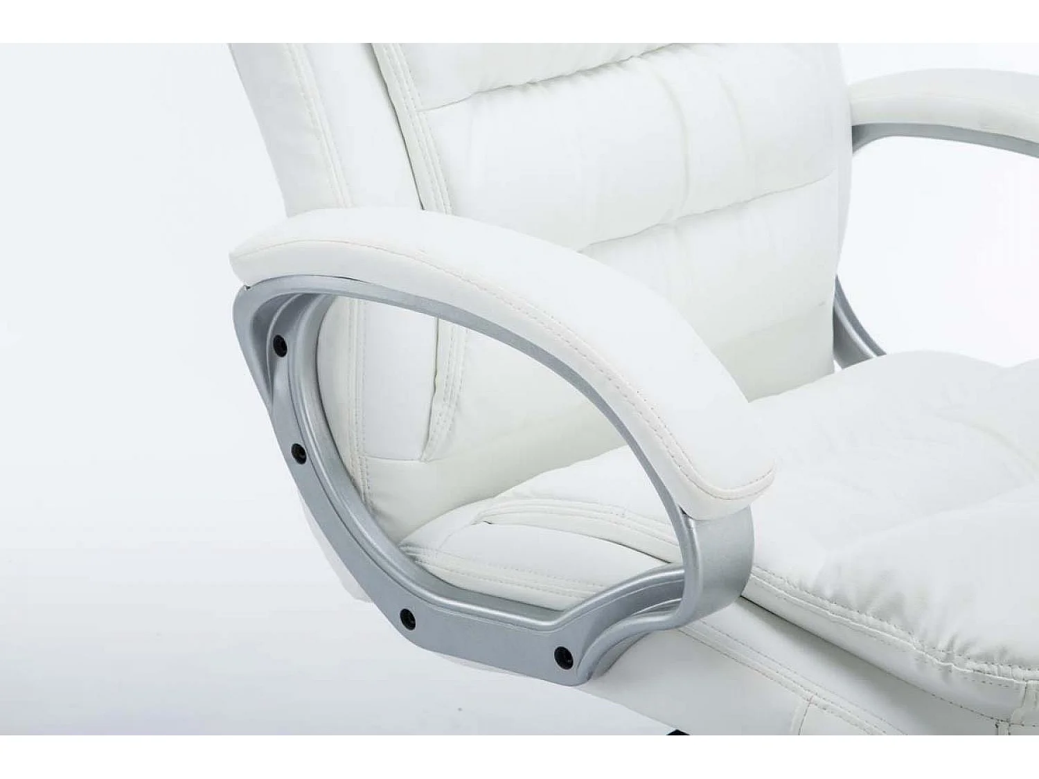Chaise de bureau - Similicuir - Blanc - XXL Vancouver