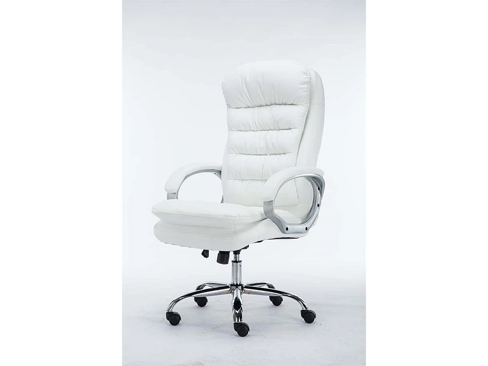 Chaise de bureau - Similicuir - Blanc - XXL Vancouver