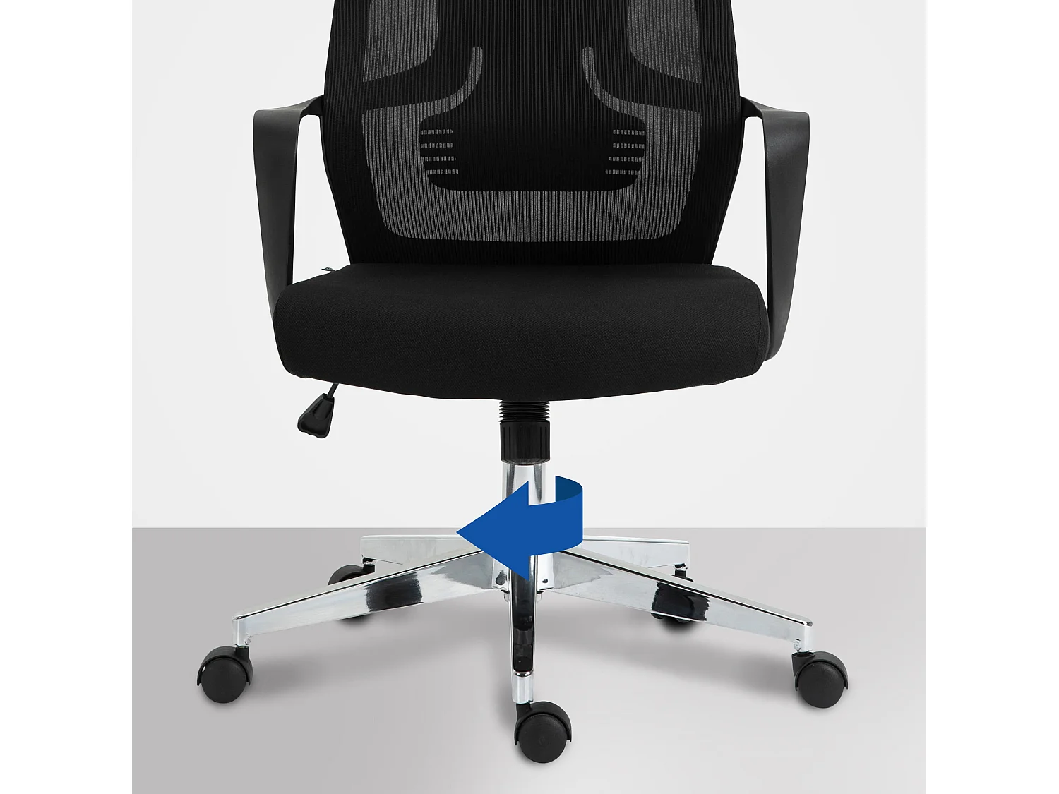 Chaise de bureau - Tissu - Noir - Kanab