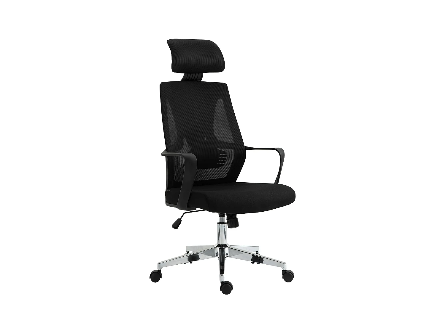 Chaise de bureau - Tissu - Noir - Kanab