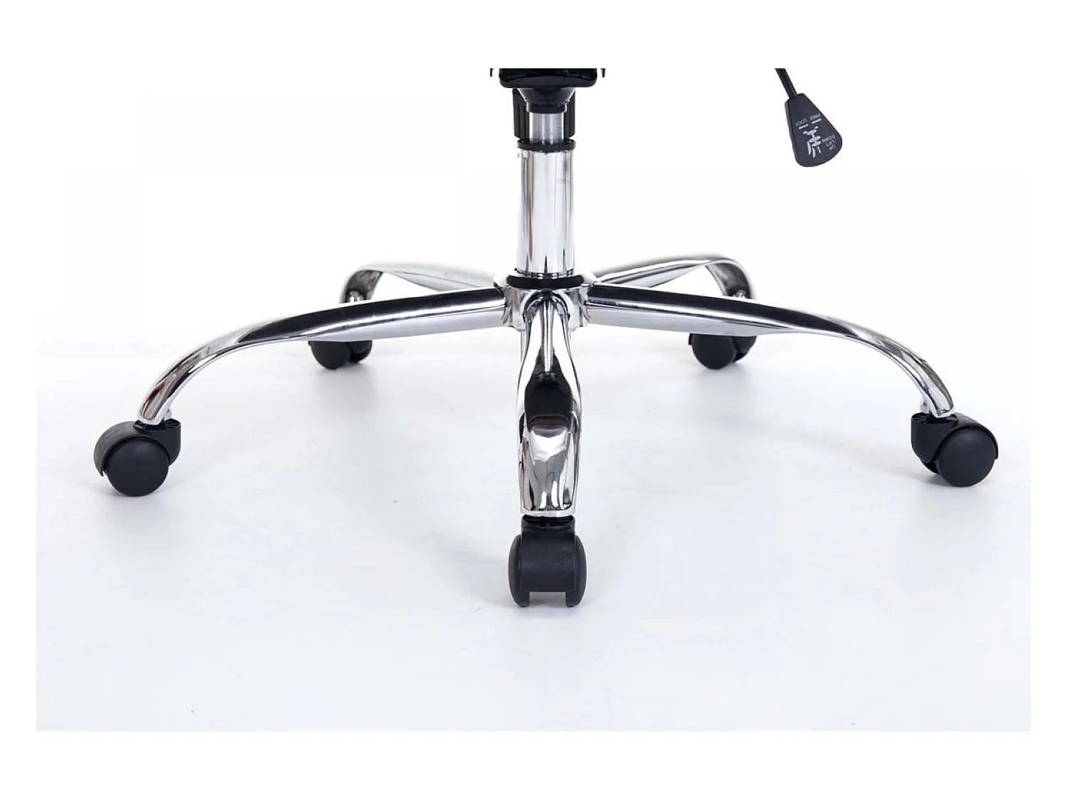 Chaise de bureau - Similicuir & Métal chromé - Gris - XXL Rodeo
