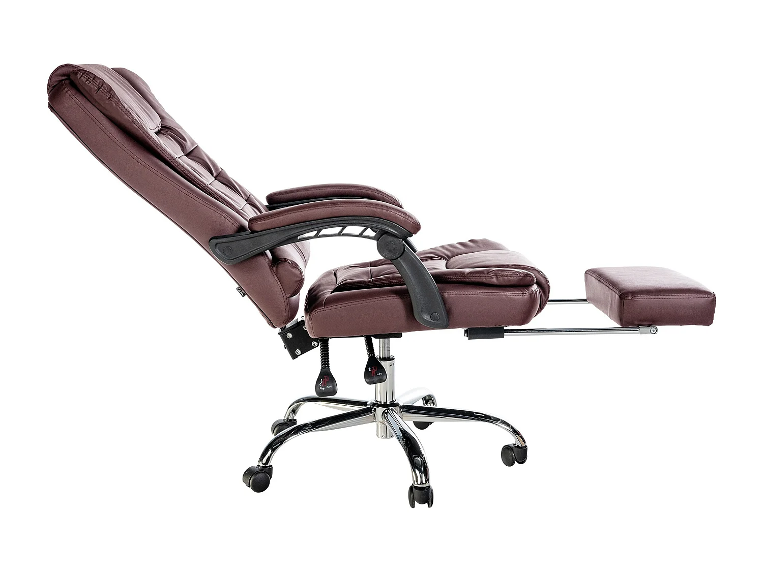 Chaise de bureau - Similicuir - Bordeaux - Oxygen