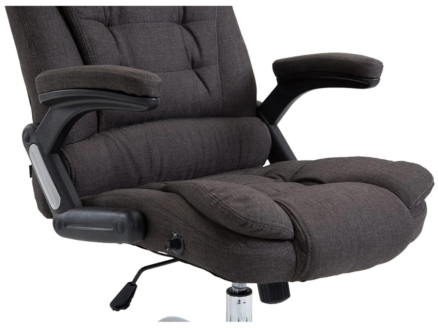 Chaise de bureau - Tissu & Nature - Gris foncé - Thor