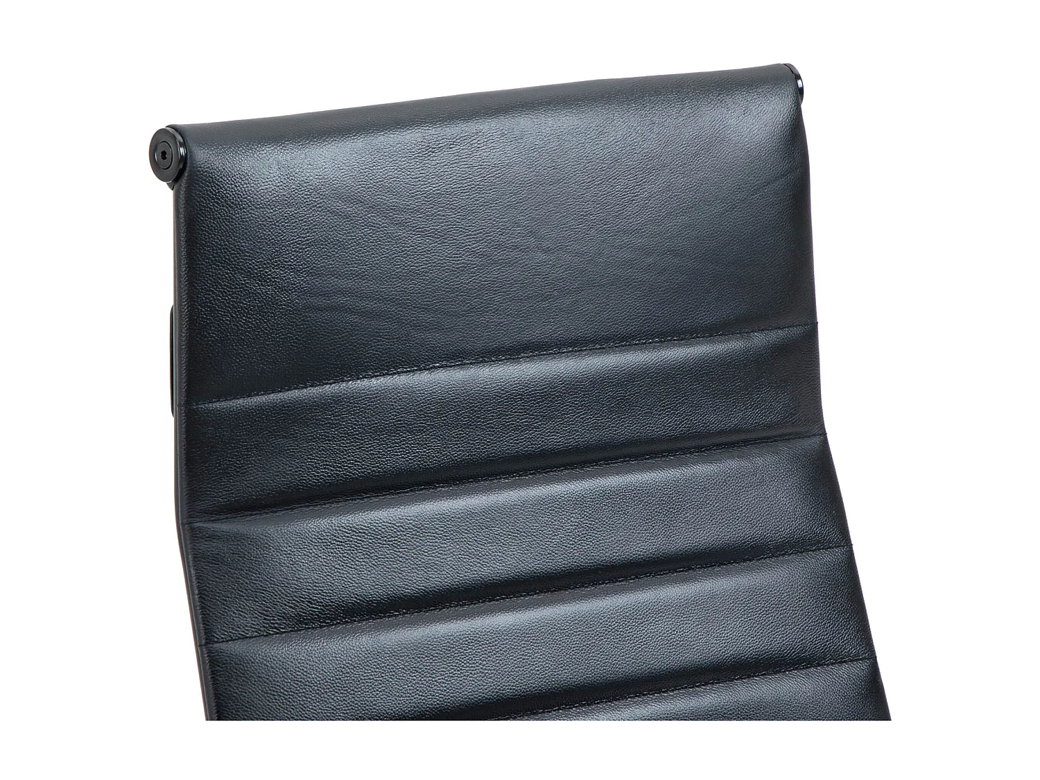 Bureaustoel - Echt leer - zwart/zwart - Kolumbus