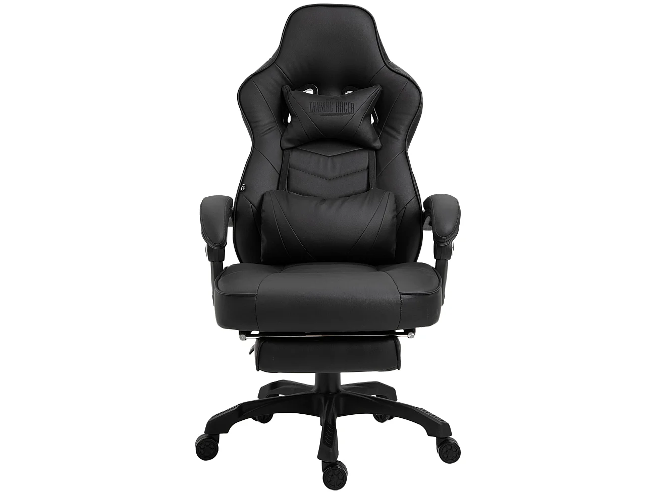 Bürostuhl - Kunstleder & Kunststoff - schwarz/schwarz - Tilos