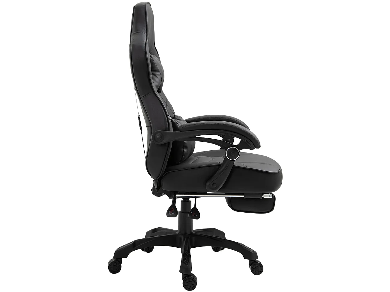 Bürostuhl - Kunstleder & Kunststoff - schwarz/schwarz - Tilos