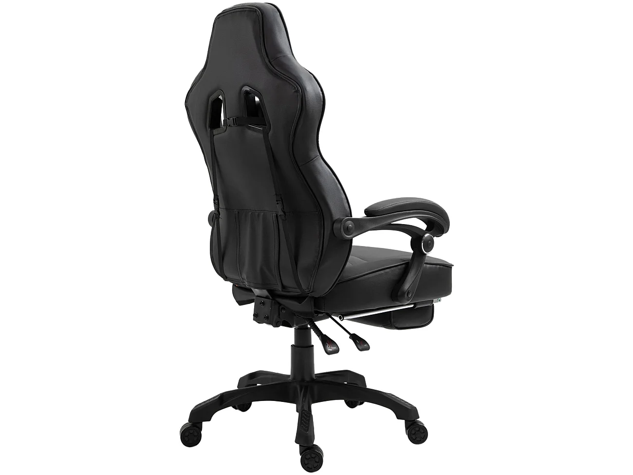 Bürostuhl - Kunstleder & Kunststoff - schwarz/schwarz - Tilos