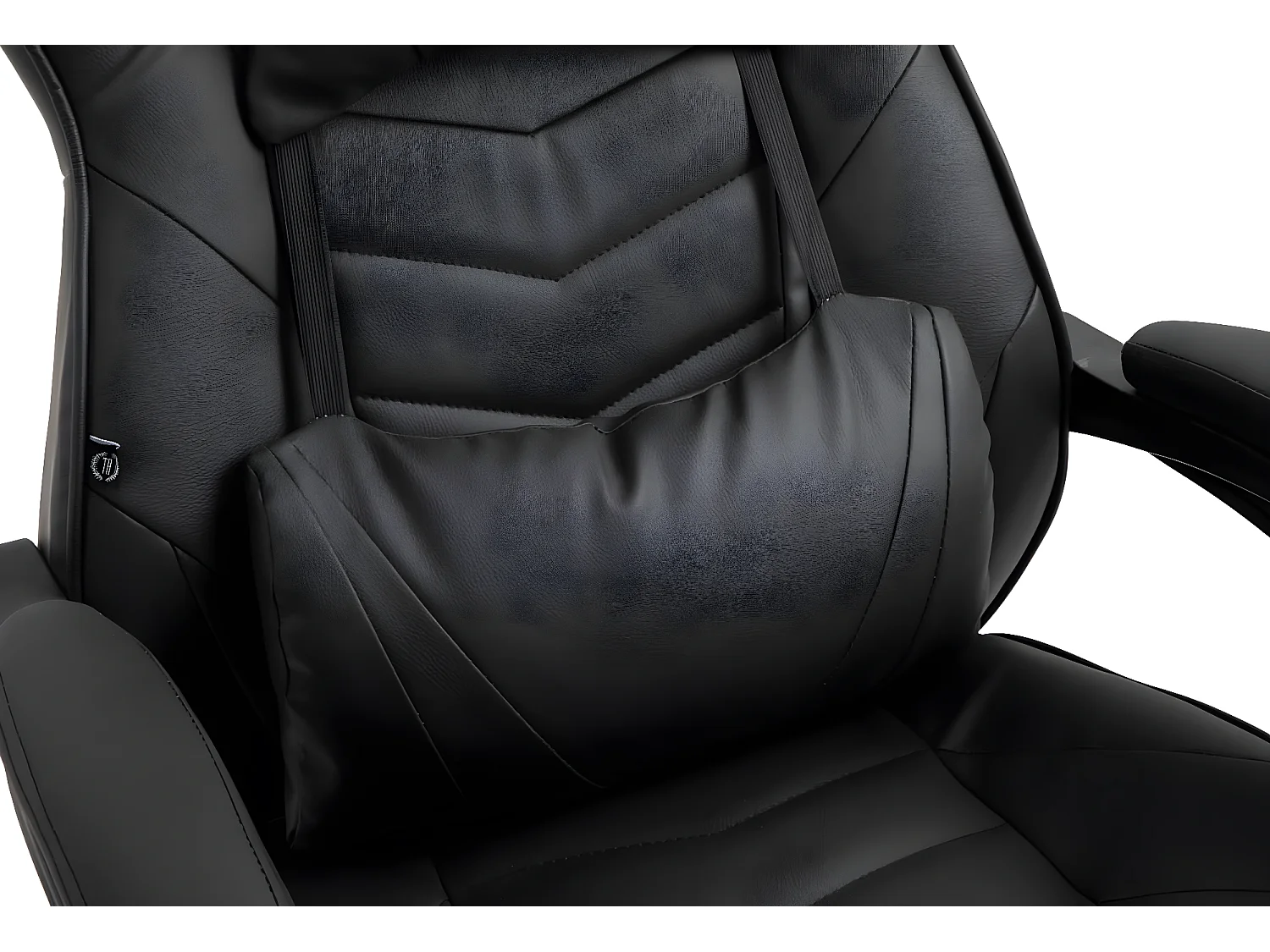 Bürostuhl - Kunstleder & Kunststoff - schwarz/schwarz - Tilos