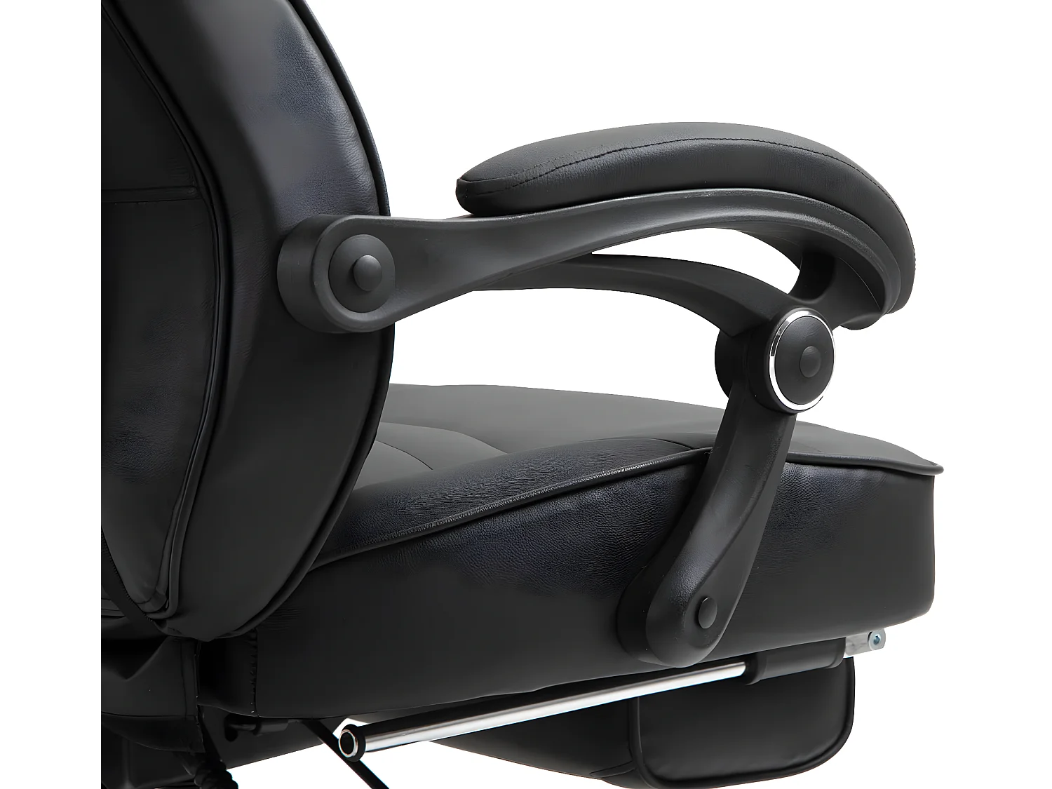 Bürostuhl - Kunstleder & Kunststoff - schwarz/schwarz - Tilos