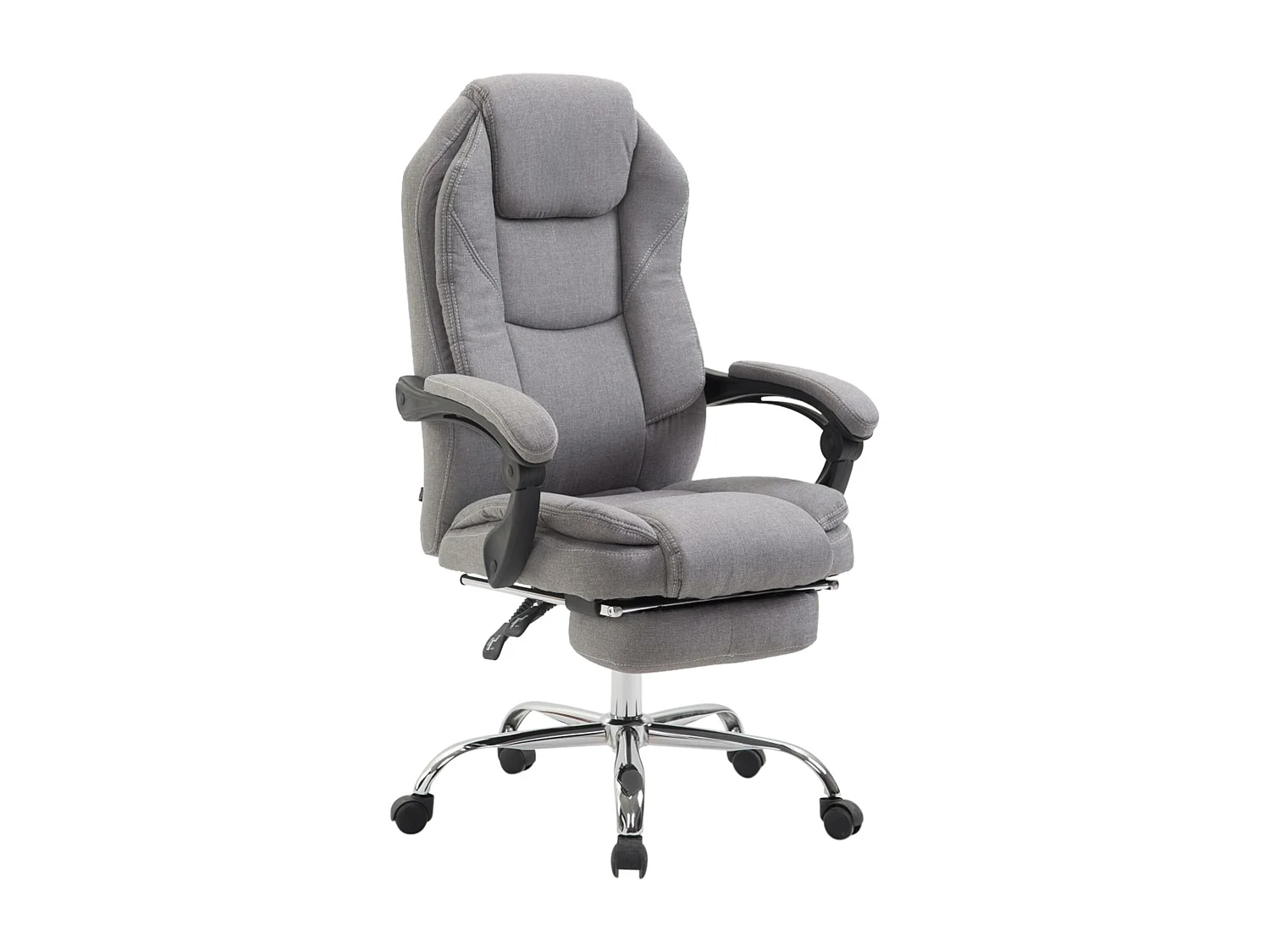 Chaise de bureau - Tissu - Gris - Castle