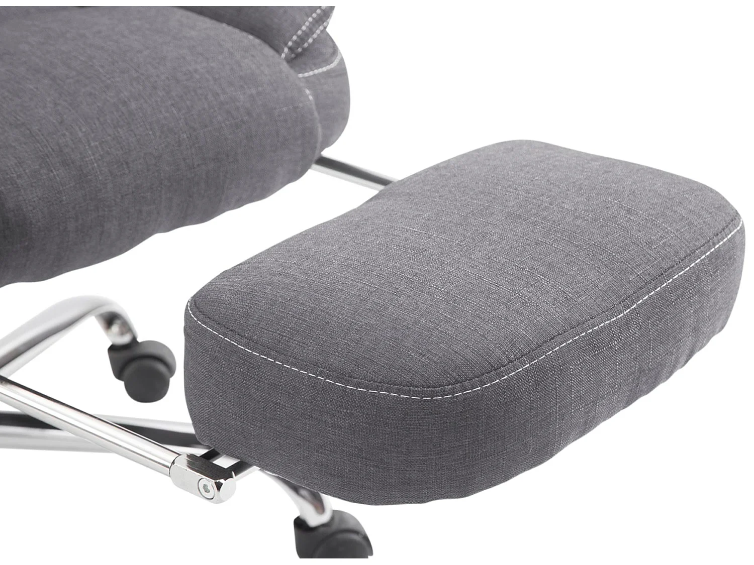 Chaise de bureau - Tissu - Gris - Castle