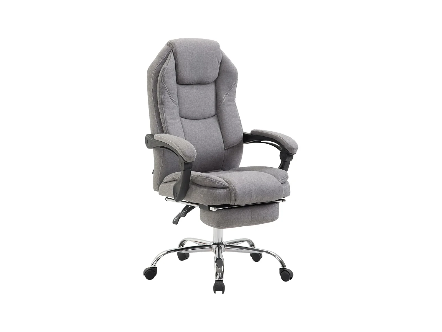 Chaise de bureau - Tissu - Gris - Castle