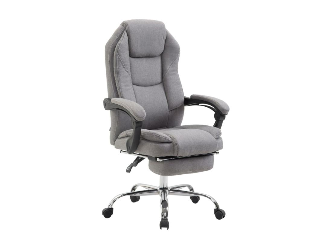 vente unique Chaise de bureau - Tissu - Gris - Castle