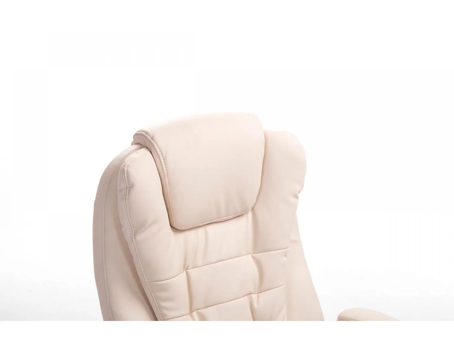 Chaise de bureau - Similicuir - Crème - Thor