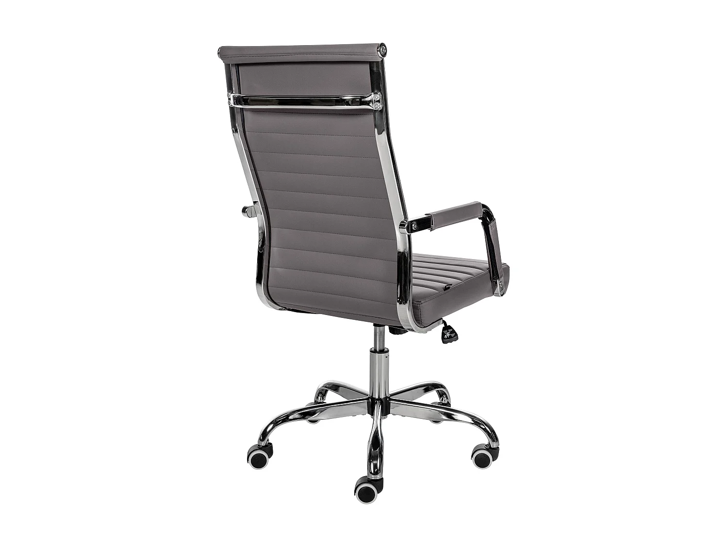 Chaise de bureau - Similicuir - Gris - Amadora