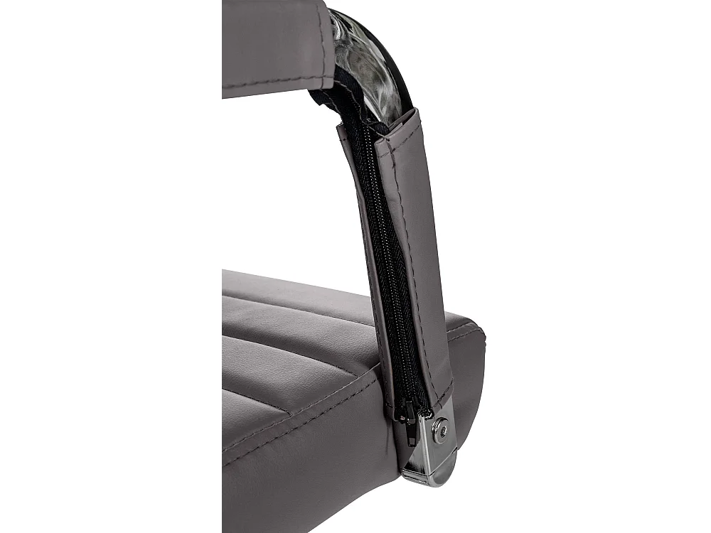 Chaise de bureau - Similicuir - Gris - Amadora