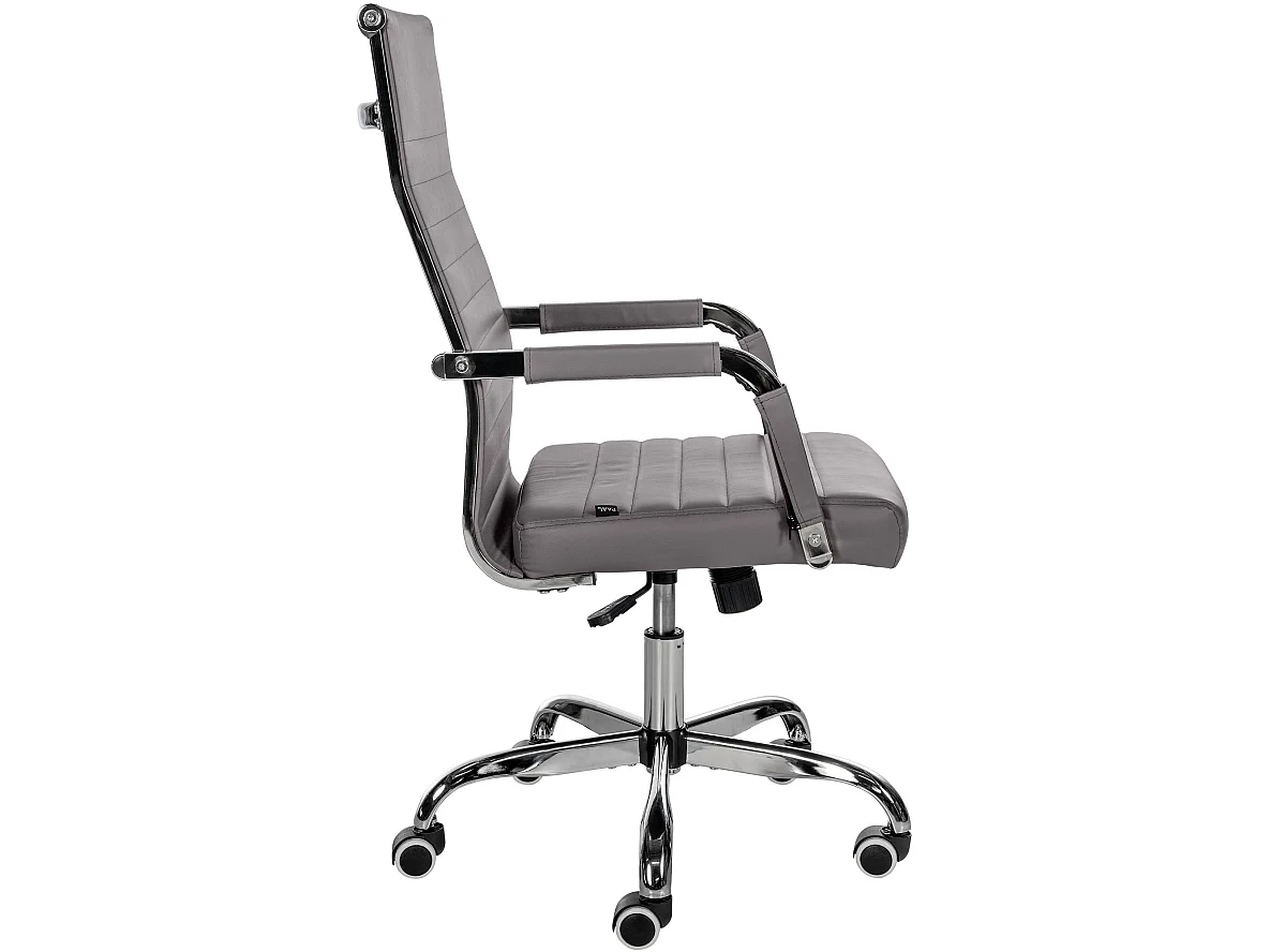 Bürostuhl - Kunstleder - grau - Amadora
