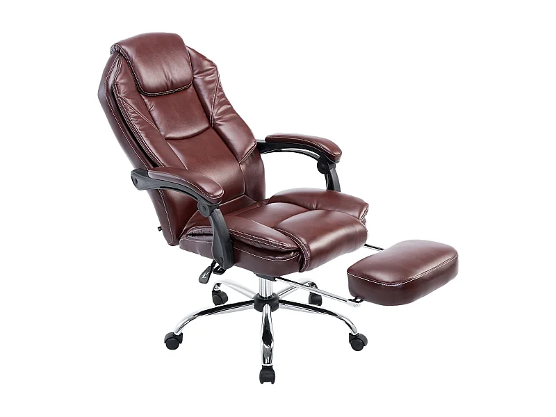 Chaise de bureau - Similicuir & Nature - Bordeaux - Castle