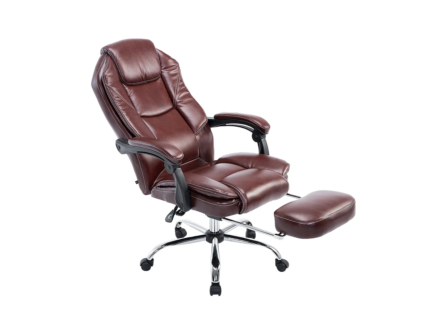 Chaise de bureau - Similicuir & Nature - Bordeaux - Castle