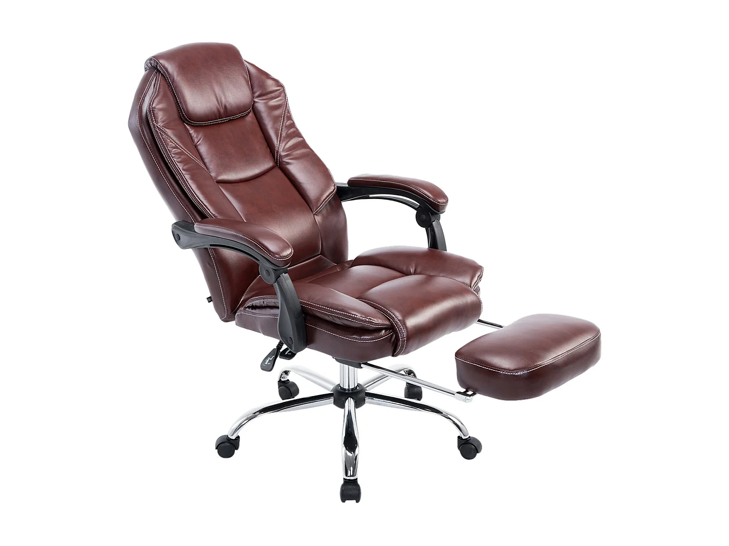 Chaise de bureau - Similicuir & Nature - Bordeaux - Castle