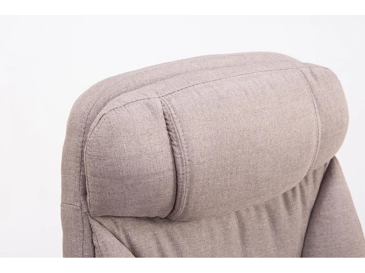 Chaise de bureau - Tissu - Taupe - XL Troy