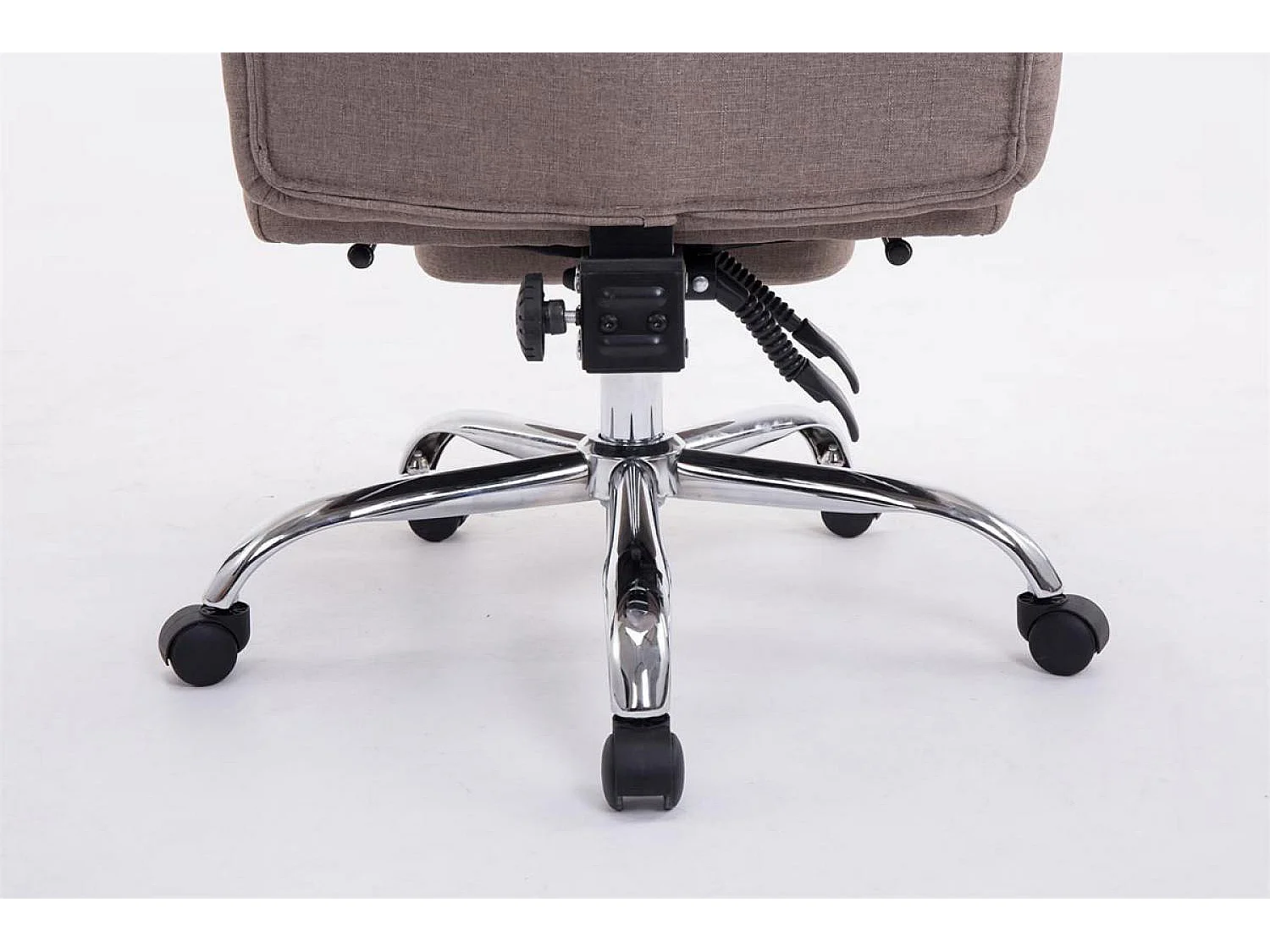 Chaise de bureau - Tissu - Taupe - XL Troy