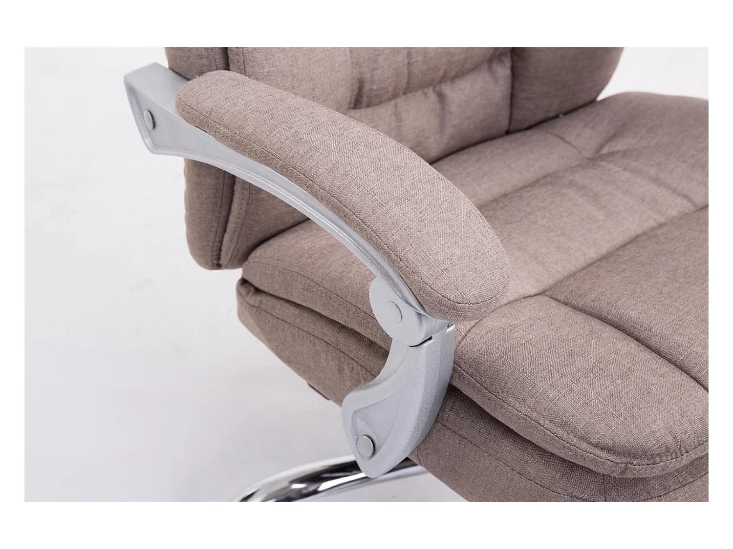 Bürosessel - Stoff - taupe - XL Troy