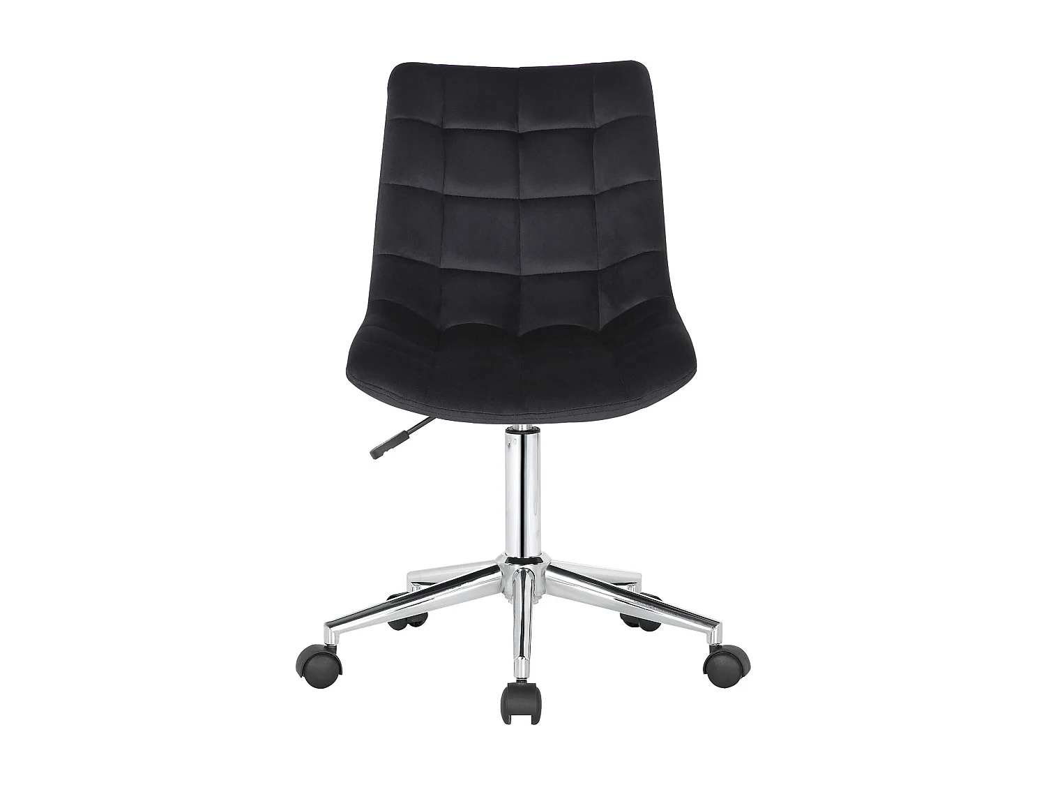 Chaise de bureau - Velours - Noir - Medford