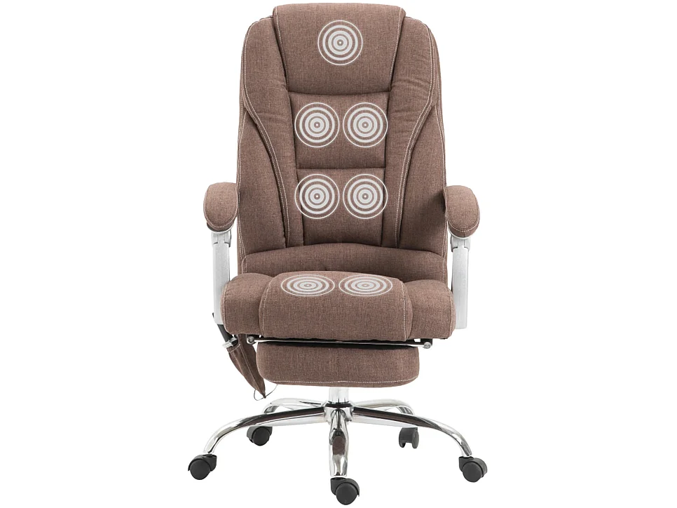 Chaise de bureau - Tissu - Marron - Pacific