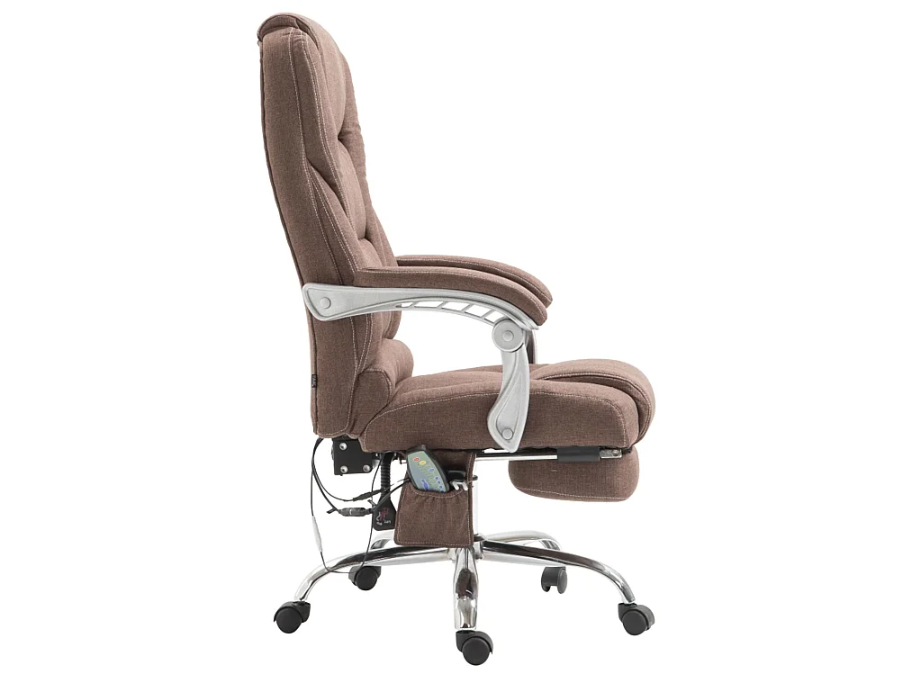 Chaise de bureau - Tissu - Marron - Pacific