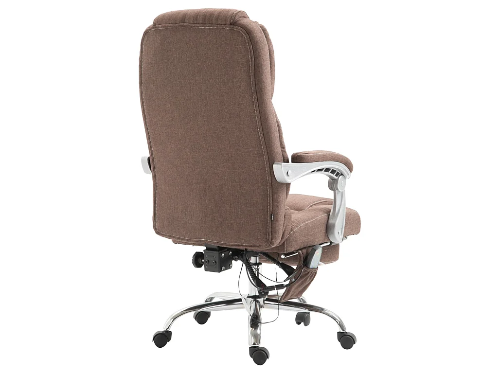 Chaise de bureau - Tissu - Marron - Pacific