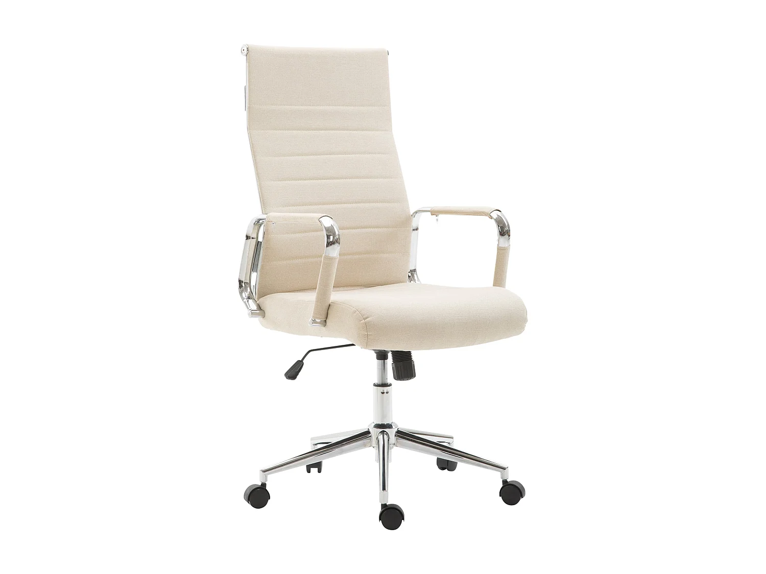 Bürostuhl - Stoff & walnuss - creme - Kolumbus