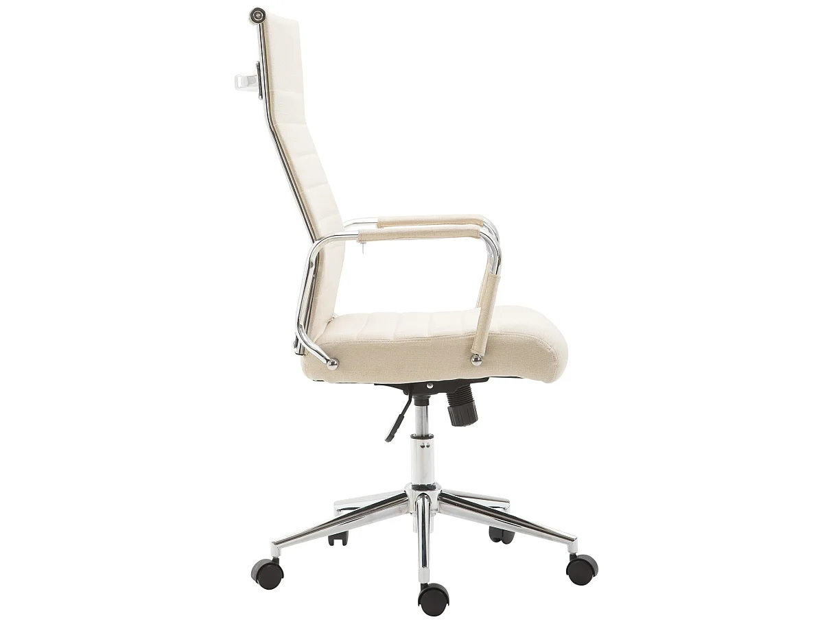 Chaise de bureau - Tissu & Nature - Crème - Kolumbus