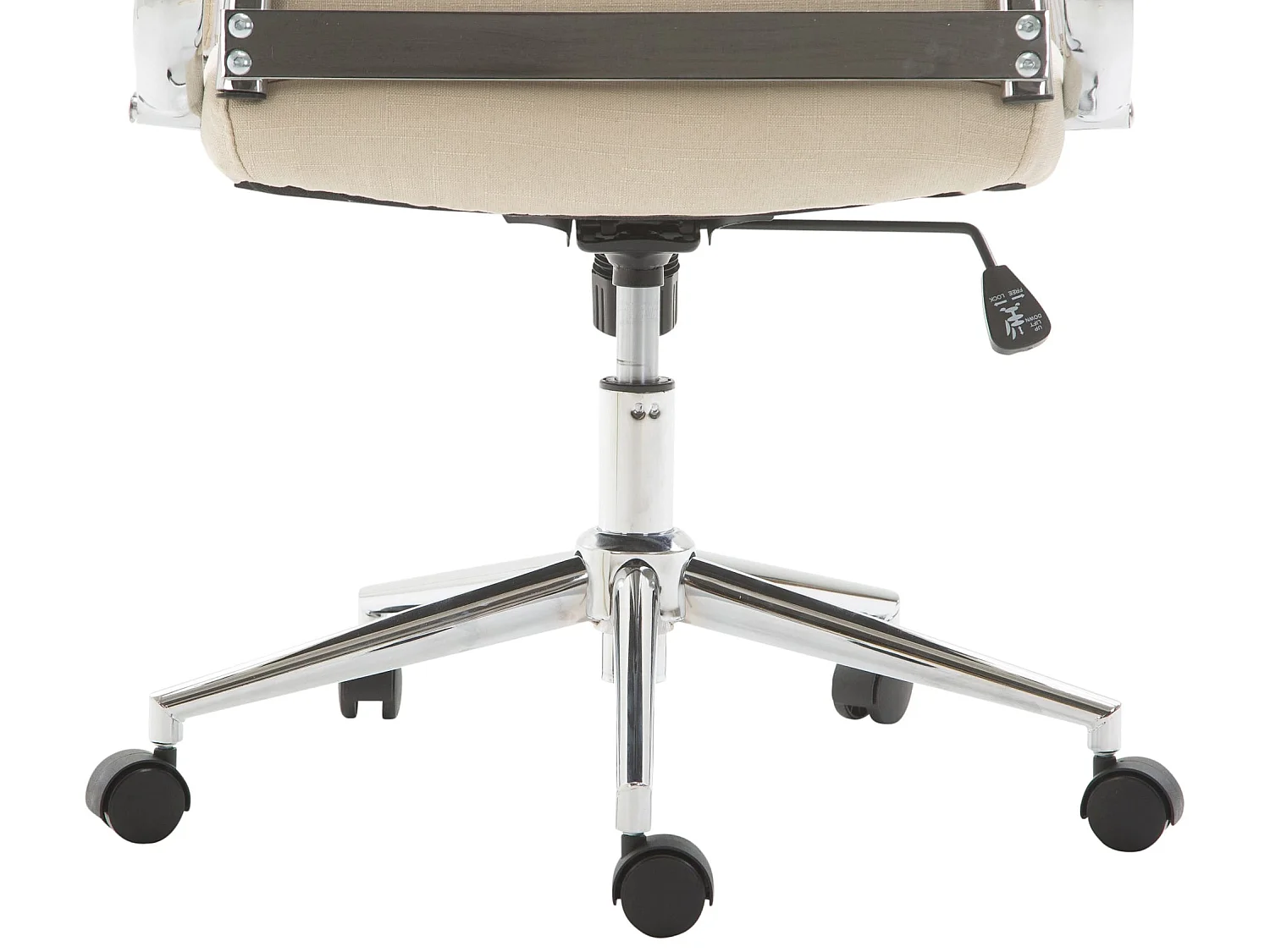 Chaise de bureau - Tissu & Nature - Crème - Kolumbus