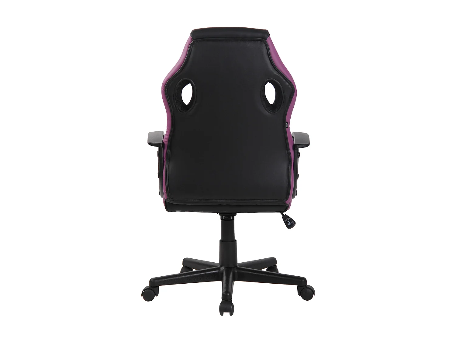 Chaise de bureau - Tissu & Plastique - Noir / violet - Glendale