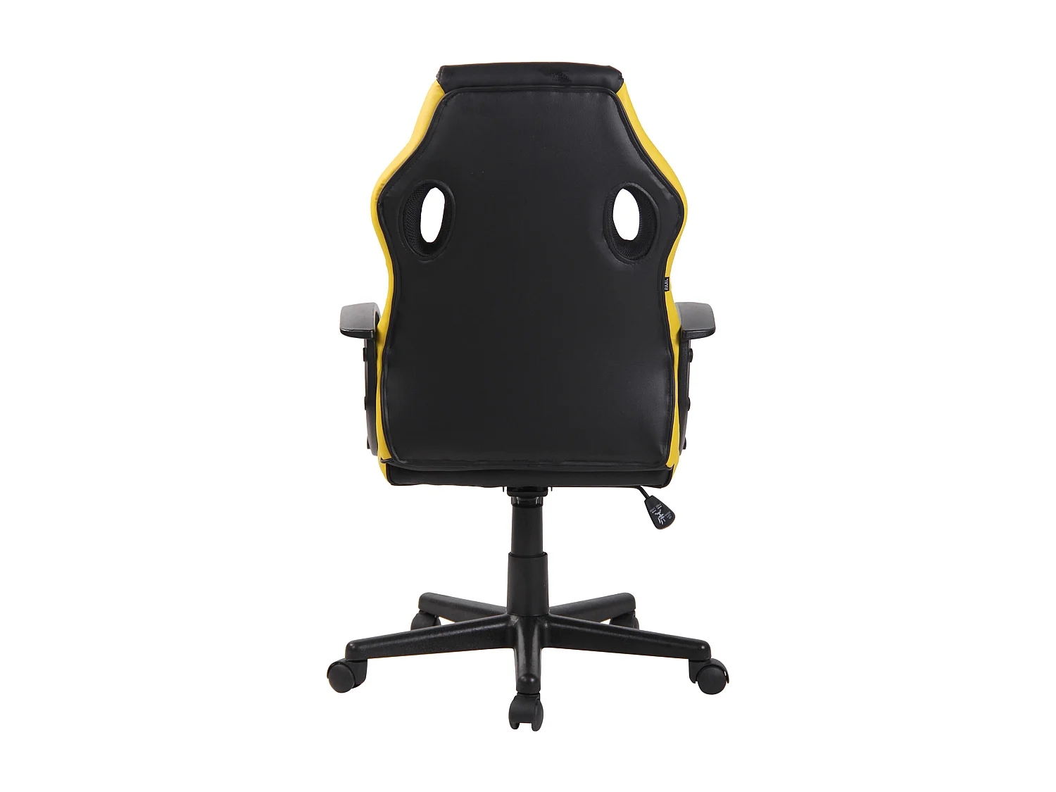 Chaise de bureau - Tissu & Plastique - Noir / Jaune - Glendale