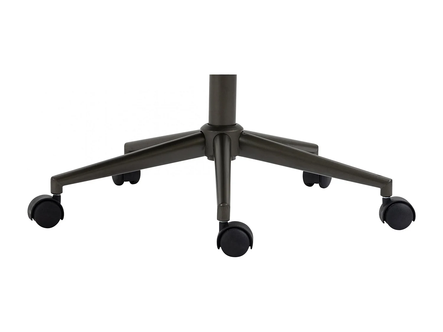 Chaise de bureau - Similicuir & Chrome - Noir antique - Nampa